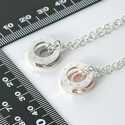 シルバーペアネックレス
