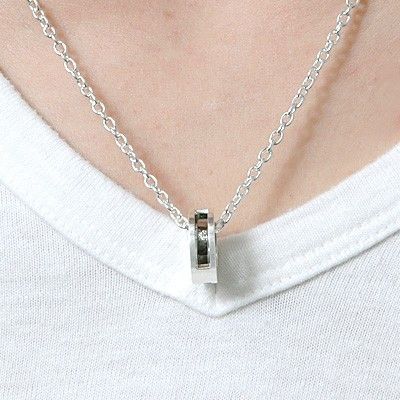 シルバーペアネックレス