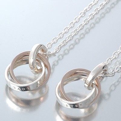 シルバーペアネックレス