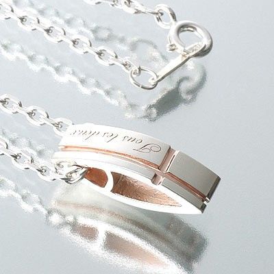 シルバーペアネックレス