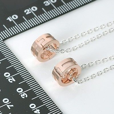 シルバーペアネックレス