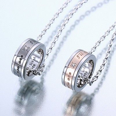 シルバーペアネックレス