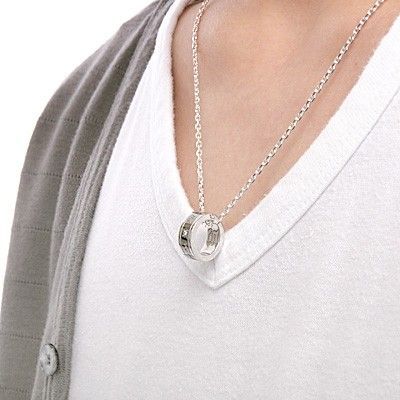 シルバーペアネックレス