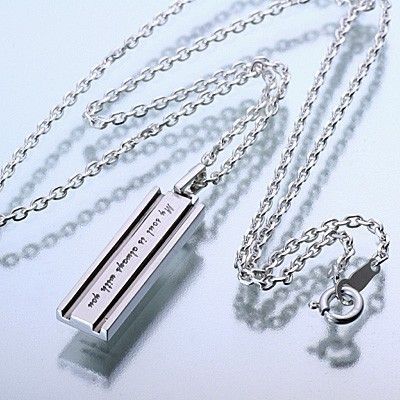 シルバーペアネックレス