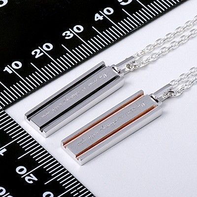 シルバーペアネックレス