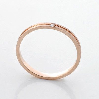 ピンクゴールドリング