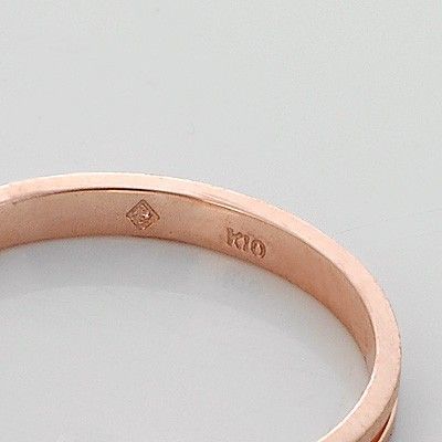 ピンクゴールドリング