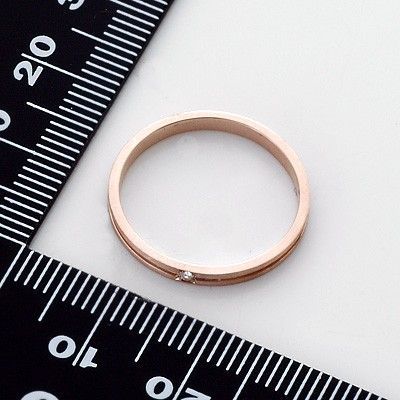 ピンクゴールドリング