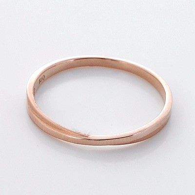 ピンクゴールドリング