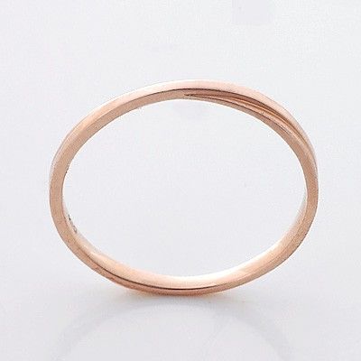 ピンクゴールドリング