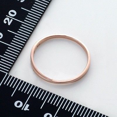 ピンクゴールドリング