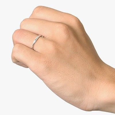 ホワイトゴールドリング