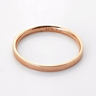 ピンクゴールドリング