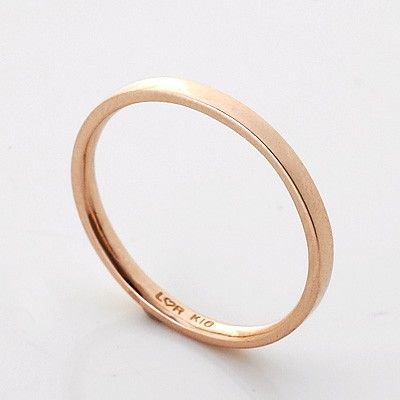 ピンクゴールドリング