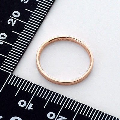 ピンクゴールドリング