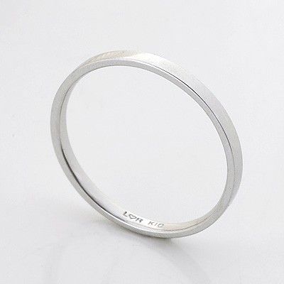 ホワイトゴールドリング