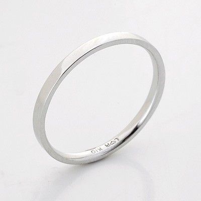 ホワイトゴールドリング