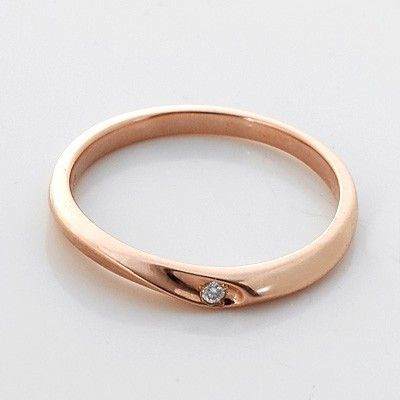 ピンクゴールドリング