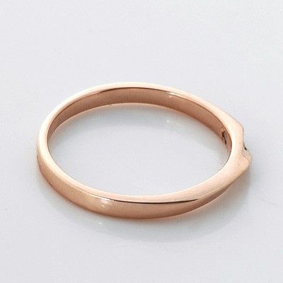 ピンクゴールドリング