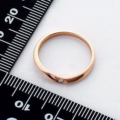 ピンクゴールドリング