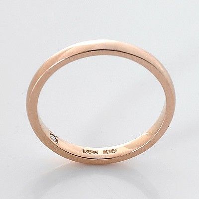 ピンクゴールドリング