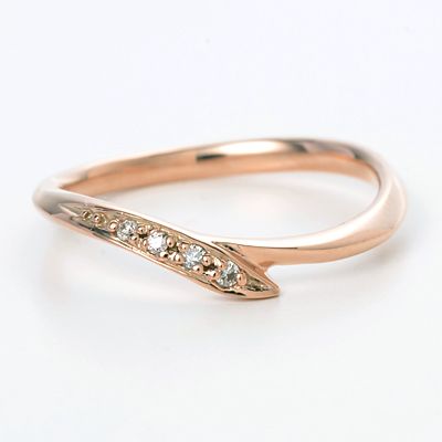 ピンクゴールドリング