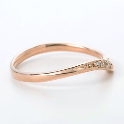 ピンクゴールドリング