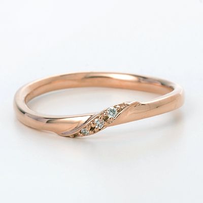 ピンクゴールドリング