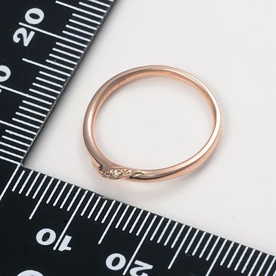 ピンクゴールドリング