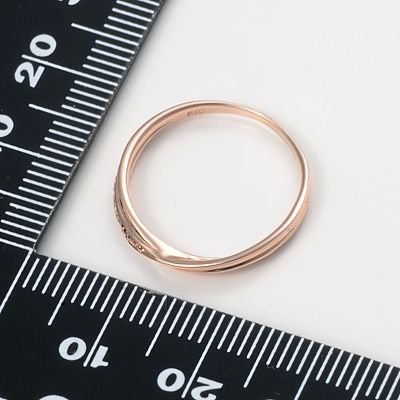 ピンクゴールドリング