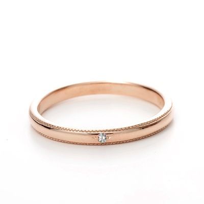 ピンクゴールドリング