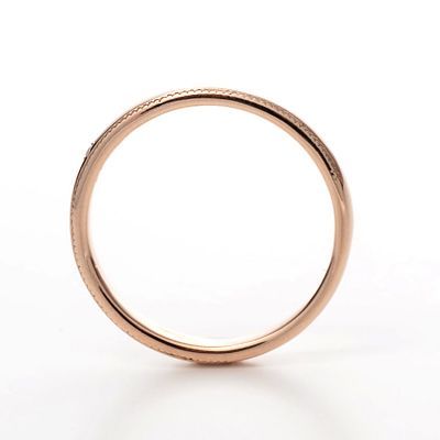 ピンクゴールドリング