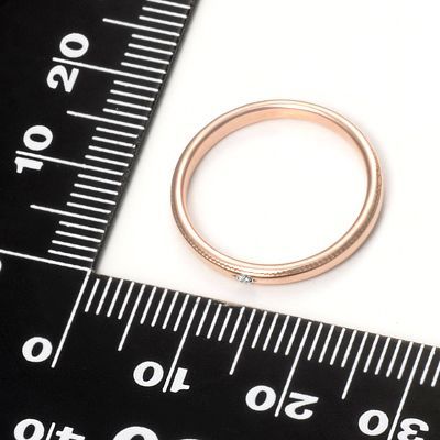 ピンクゴールドリング