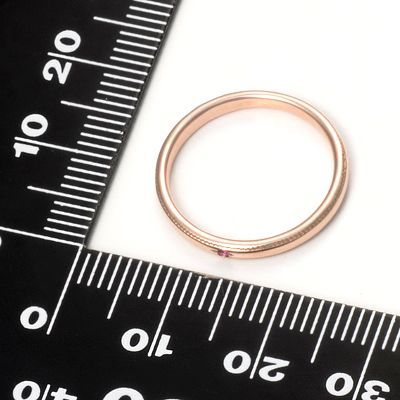 ピンクゴールドリング