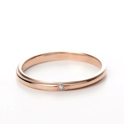 ピンクゴールドリング