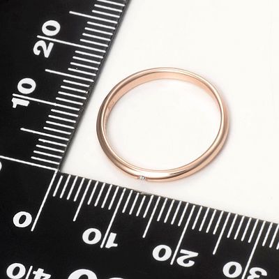 ピンクゴールドリング