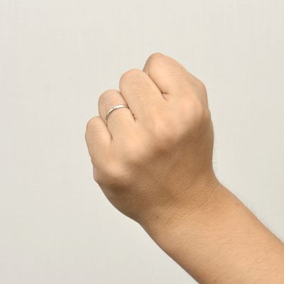 ホワイトゴールドリング