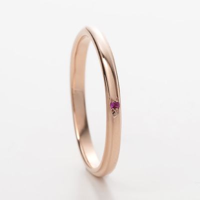 ピンクゴールドリング
