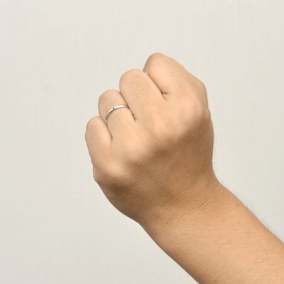 ホワイトゴールドリング