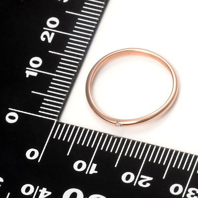 ピンクゴールドリング