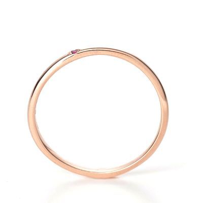 ピンクゴールドリング