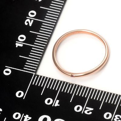 ピンクゴールドリング