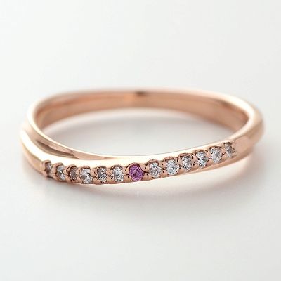 ピンクゴールドリング