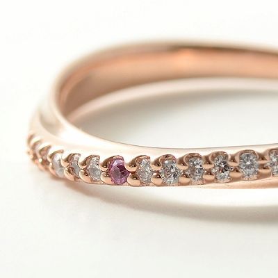 ピンクゴールドリング