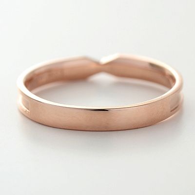 ピンクゴールドリング