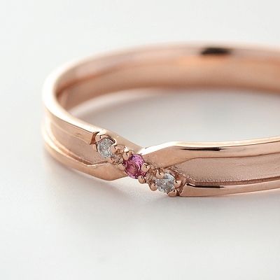 ピンクゴールドリング