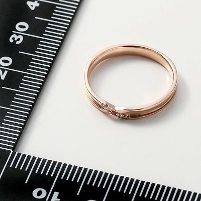 ピンクゴールドリング