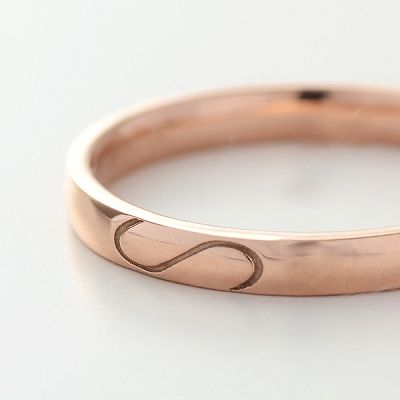 ピンクゴールドリング