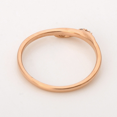 ピンクゴールドリング