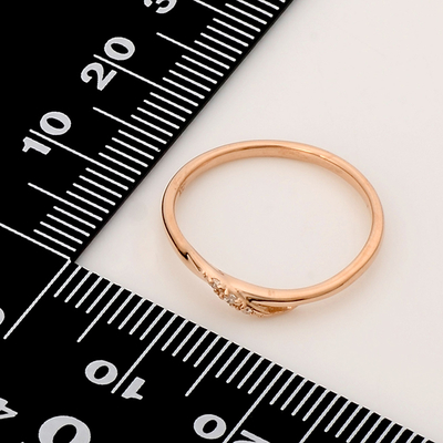 ピンクゴールドリング